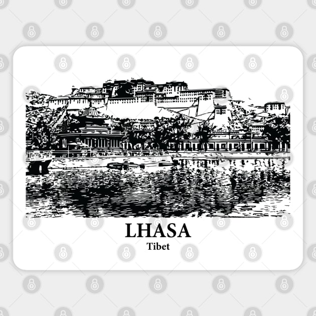 Lhasa - Tibet Magnet by Lakeric